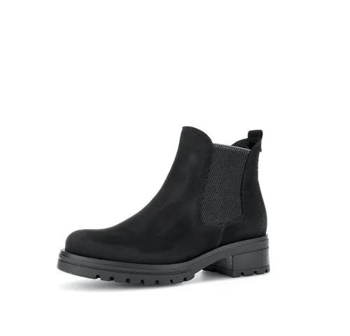 Gabor Damen Chelsea Boots - Wanderschuhe mit moderater Mehrweite (G) und komfortablem Microfutter, ideal für Übergangszeiten und lässige Outfits.
