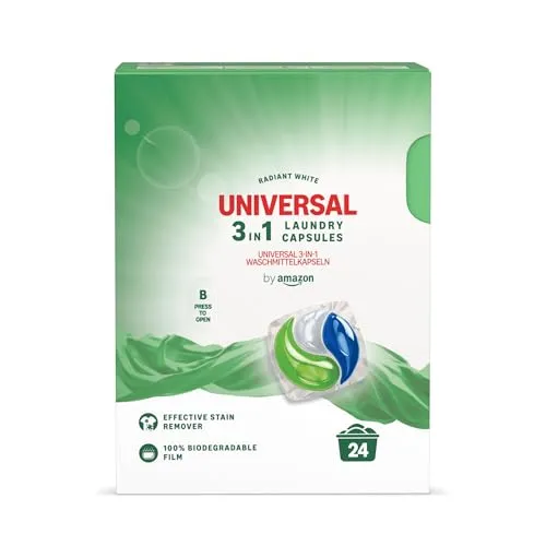 by Amazon Universal Wäschekapseln 3in1, 24 Waschgänge