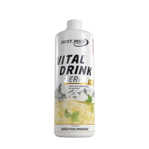 Best Body Nutrition Vital Drink ZEROP® - Kräuterlimonade, Original Getränkekonzentrat - Sirup - zuckerfrei, 1:80 ergibt 80 Liter Fertiggetränk, 1000 ml