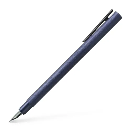 Faber-Castell 146162 - Füller Neo Slim Aluminium, Federbreite EF, dunkelblau