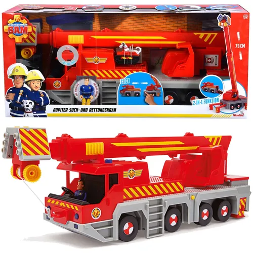 Simba Feuerwehrmann Sam Jupiter Rettungskran 50cm