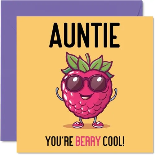 Stuff4 Geburtstagskarten für Tante, Berry Cool