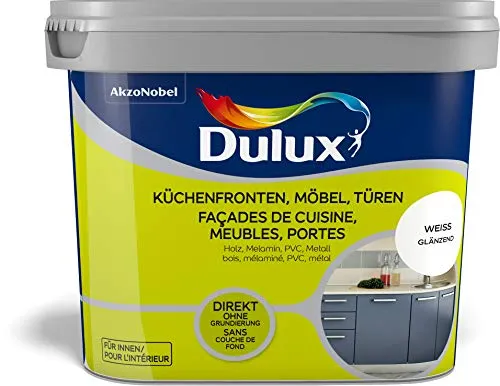 Dulux Fresh up Küchenfronten, Möbel, Türen Glänzend, Einfach mal neu streichen, Weiß, 750 ml