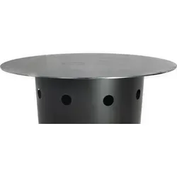 Gasbetriebene Feuertonne mit Feuerplatte 80cm von Weyck