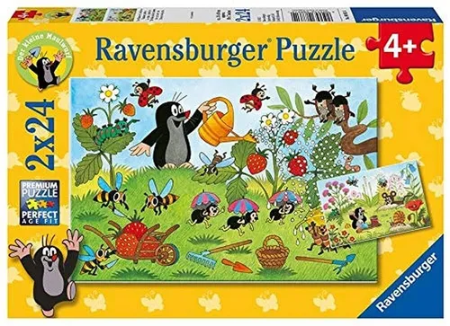 RAVENSBURGER - Puzzle 2x24 Teile Der Maulwurf im Garten -  - RAV088614
