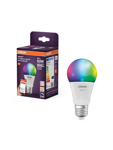 Osram SMART+ standard 806lm 9W/RGBW frosted (60W) E27 Zigbee