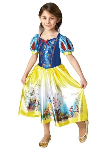 Rubie´s Kostüm Disney Prinzessin Schneewittchen Dream Kinderkostü, Traumhaftes Prinzessinnenkleid mit Szenen aus dem Disney-Spielfilm