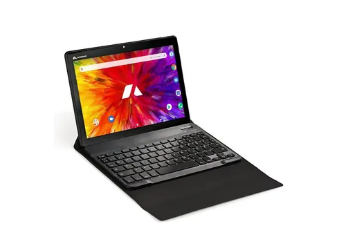 Acepad TB10 Flexi Tablet-Tastatur für 8-11 Zoll Tablets - Die TB10 Flexi ist eine Bluetooth-Tastatur, die Ihr Tablet im Handumdrehen in ein praktisches Notebook verwandelt. Ideal für die heimische Nutzung, bietet sie stabilen Halt und ein QWERTZ-Layout für komfortables Tippen.