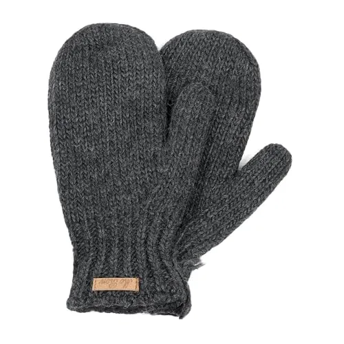 McRon Damen Gefütterte Fäustlinge Valerie anthrazit