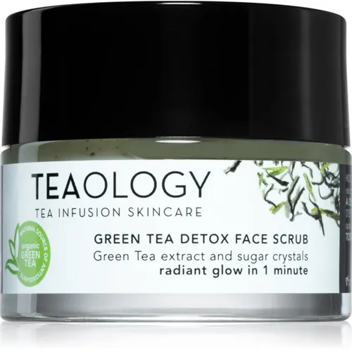 Teaology Cleansing Green Tea Detox Face Scrub 50 ml - Gesichtsreinigung mit grünem Tee, entfernt Unreinheiten und abgestorbene Hautzellen für ein frisches Hautbild.