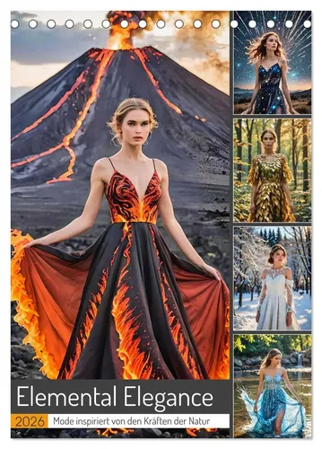 Fred Schimak | Elemental Elegance - Kalender 2025 - Inspirierender KI-Kalender mit beeindruckenden Naturfotografien. 14 Seiten voller Eleganz und Kreativität, ideal für jeden, der die Schönheit der Natur schätzt.