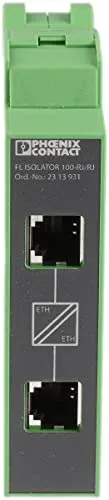 Phoenix Contact FL ISOLATOR 100-RJ/RJ Netzwerktrenner - Ethernet-Netzwerktrenner für 100 MBit/s, schützt Ihre Netzwerkgeräte vor Störungen und sorgt für eine zuverlässige Datenübertragung.