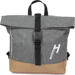 Haberland Uni Rucksack- Einzeltasche EV4250 70 Rollin' - Grau - Kompakter Rucksack für Radfahrer, vielseitig nutzbar als Rucksack oder Umhängetasche. Mit wasserabweisendem Material und reflektierenden Elementen für mehr Sicherheit. Schneller Zugriff dank cleverem Verschluss.
