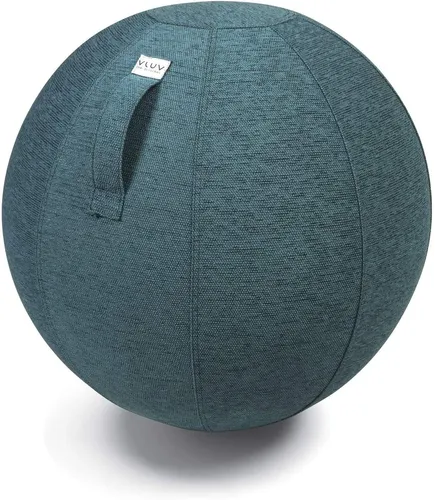 VLUV BOL STOV Stoff-Sitzball, ergonomisches Sitzmöbel für Büro und Zuhause - Sitzsäcke & aufblasbare Sessel: Ergonomischer Sitzball aus hochwertigem, abwaschbarem Polyesterstoff, ideal für gesundes Arbeiten und bessere Körperhaltung.