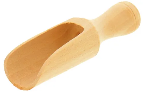 Schäufelchen Schaufel Maß Schüppe Schippe rund L 7,5 cm aus Buchenholz