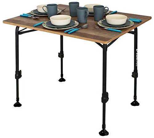 Eurotrail Campingtisch Rochefort L 100x68cm in silber von Eurotrail