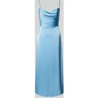 Vila Maxikleid VIRAVENNA Rückenfrei in Hellblau - Kleider aus recycelten Materialien, ärmellos und 7/8-lang, ideal für einen eleganten Auftritt bei besonderen Anlässen.