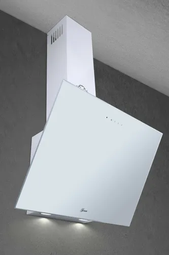 Gurari Prime Dunstabzugshaube 60 cm 1000m³/h Kopffreihaube Weißglas Wandhaube