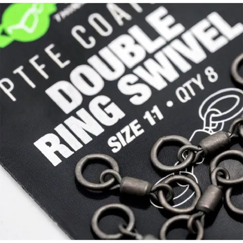 Korda PTFE Coated Double Ring Swivel