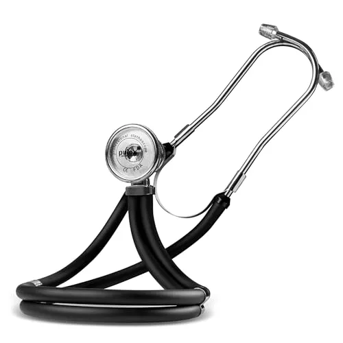 Pulox Rappaport Stethoskop - Professionelles 5-in-1 Doppelschlauch Stethoskop - Medizinisches Doppelschlauch-Stethoskop für präzise Diagnosen bei allen Altersgruppen. Mit 5-in-1 Design für unkomplizierte Auskultation und hoher Klangisolierung.