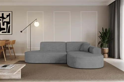 ALTDECOR Ecksofa MARI-L1 in L-Form - 243x171x79,5 cm - Modernes graues Sofa für Ihr Wohnzimmer - Vielseitiges Ecksofa in L-Form mit hochwertiger Polsterung für maximalen Komfort. Ideal für entspannte Abende und stilvolle Akzente in Ihrem Wohnbereich.