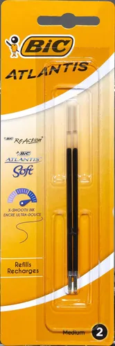 BIC X-Smooth Kugelschreiberminen M schwarz, 2 St.