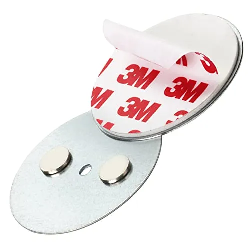 SHD Klebepads Magnetische Rauchmelder-Halterung für Mini-Feuermelder, 3M Klebepads mit Magnethalterung, Einfache Befestigung, Ø 50mm, Sichere, Schnelle & Einfache Montage, Kein Bohren, Keine Schrauben