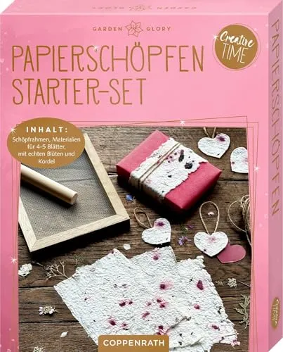 Papierschöpfen: Starter-Set für kreative Bastelprojekte - Entdecken Sie die Kunst des Papierschöpfens mit unserem Starter-Set. Ideal für kreative Bastelideen, inklusive hochwertiger Materialien für ein tolles Ergebnis.