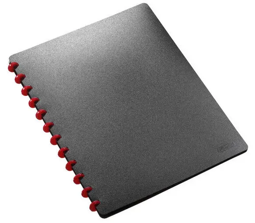 Herlitz 5514286 Präsentationsmappe EasyFix schwarz - A4, 20 herausnehmbare Hüllen, ideal für professionelle Präsentationen