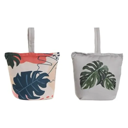 Home ESPRIT Türhalter Sand 20 x 10 x 25 cm Blätter (2 Stück)