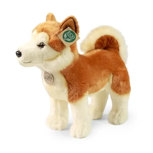 Teddys Rothenburg Kuscheltier Hund Akita Inu 30 cm - Kuscheltiere aus hochwertigem, maschinenwaschbarem Plüsch, ideal für Kinder und zum Kuscheln.