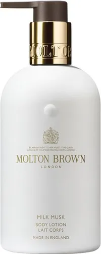 Molton Brown Milk Musk Body Lotion 290 ml - Ganzkörperpflege mit luxuriösem Duft, schnell einziehend und ideal für sensible Haut. Verwandeln Sie Ihr Badezimmer in einen Wellnesstempel.