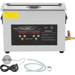 SucceBuy verbesserter Ultraschallreiniger, 6L professioneller digitaler Laborreiniger mit Timer, 400-W-Heizung, 180-W-Ultraschallleistung, für die...