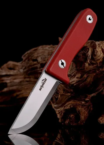 Schnitzel DU Kindermesser - Schnitzmesser aus 8Cr13MoV Stahl - Sonstige Werkzeuge, robustes Schnitzmesser für Kinder mit rutschfestem G10 Griff und sicherer Kydexscheide, ideal für kreative Bastelprojekte.