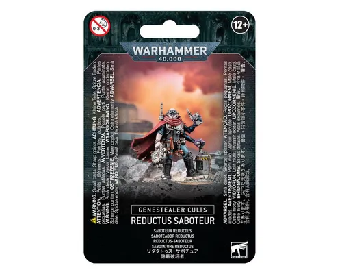 Warhammer 40.000 - Genestealer Cults Reductus Saboteur - 40K Miniaturen, inklusive aller Teile für den Bau eines Reductus-Saboteurs, ideal für das Anfertigen individueller Armeen und strategische Spiele.