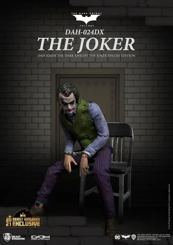 BEAST KINGDOM Batman The Dark Knight The Joker Deluxe Figur - Action- & Spielfiguren, detailgetreue Nachbildung aus dem Film mit beweglichen Gelenken für dynamische Posen.