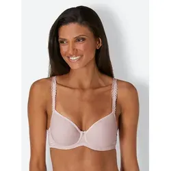 T-Shirt-BH VIANIA, Damen, Gr. 90, Cup B, beige (puder) - Funktionsunterwäsche für große Größen: Bequemer T-Shirt-BH mit Bügel und atmungsaktivem Spacer-Material, ideal für einen perfekten Sitz unter enganliegender Kleidung.