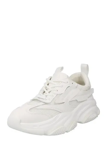 STEVE MADDEN Sneaker aus Lederimitat/Textil in Weiß - Größe 43 EU - Moderne Sneaker für Freizeitaktivitäten, mit komfortabler Schnürung und robustem Gummiboden. Ideal für den täglichen Einsatz und modisch kombinierbar.