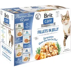BRIT CARE Katzenfilets in Gelee-Mischung 12x85g von Brit