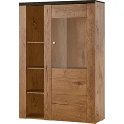 Home affaire Vitrine Larona, elegante Glasvitrine mit Rahmenoptik