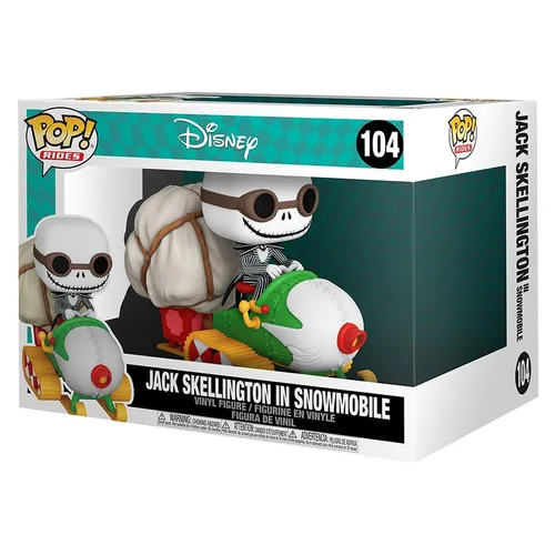 Funko Pop! Ride Super Deluxe: Nightmare Vor Weihnachten - Jack Und Schneemobil V - Sammlerstück aus Vinyl, originalverpackt und perfekt für Disney-Fans und Sammler von Pop-Figuren. Ein Highlight für jedes Regal!