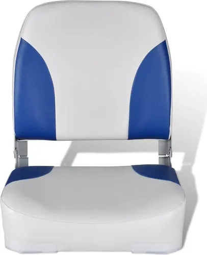 vidaXL Klappbarer Bootssitz Kissen 41x36x48cm - Ergonomischer Bootssitz aus wetterfestem Kunststoff mit klappbarer Rückenlehne für einfachen Transport und Lagerung. Ideal für Angler und Bootsfahrer, bietet langanhaltenden Komfort.