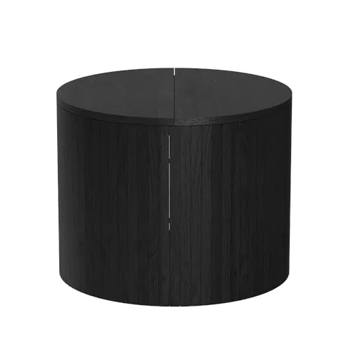 Vicco Couchtisch Tavilo, Schwarz/Eiche, 48 x 48 cm – Multifunktional