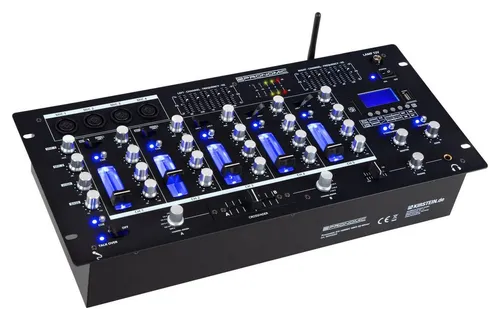Pronomic DJ Controller DX-165REC MKII - 5-Kanal DJ-Mixer mit Bluetooth - DJ-Controller mit USB/SD-Player und Talkover-Funktion, ideal für professionelle DJs und Veranstaltungen.