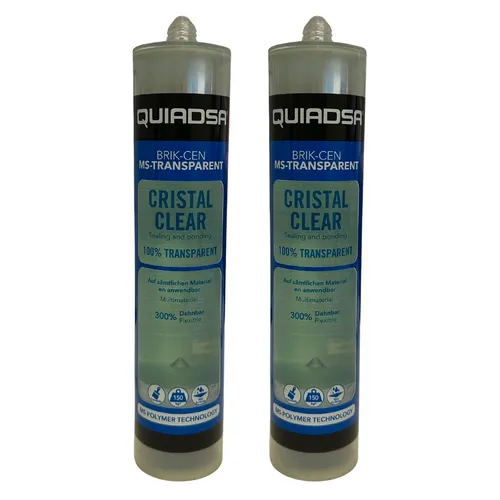 2x Hybrid Montagekleber transparent 290ml Polymer Qualität Dichtstoff Baukleber