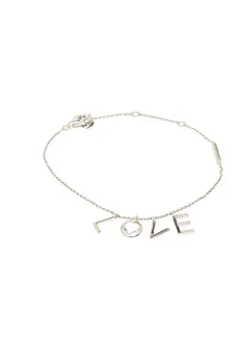 Esprit Damen-Gliederarmbänder Edelstahl ESBR00231118 - Elegantes Damenarmband aus hochwertigem Edelstahl, 18 cm lang mit funkelnden Zirkonia-Steinen – perfekt für jeden Anlass.