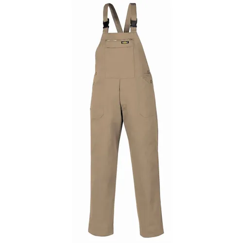 BIG-TEXXOR Arbeits-Berufs-Latz-Hose, 290g/m2, khaki - Arbeits- & Schutzkleidung aus 100 % Baumwolle, strapazierfähig und bequem für den täglichen Einsatz in Beruf und Freizeit.