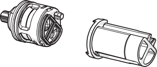 HANSA 59914775 Umsteller/Kartusche - Original Hansa Kartusche, perfekt für präzise Wasserregulierung in Ihrem Bad oder Küche. Maße: 13 x 10 x 3 cm.