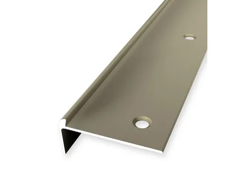 Treppenkantenprofil 20 x 48 x 2500 mm aus hochwertigem Aluminium - Hochwertiges Treppenkantenprofil für alle Zimmer. Mit seiner luftfeuchtigkeitsbeständigen Oberfläche bietet es eine moderne Lösung zur sicheren Treppengestaltung.