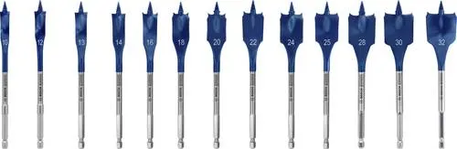 Bosch EXPERT SelfCut Speed Flachfräsbohrer Set 10 - 32 mm 13 tlg.
